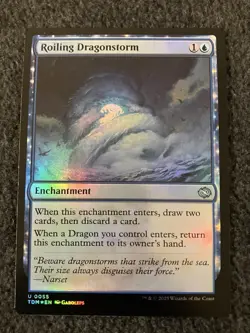 Magic The Gathering MTG - Roiling Dragonstorm Foil - TDM - Image 1