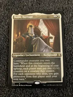 Magic The Gathering MTG - Noble Heritage (Foil Etched) - CLB - Image 1