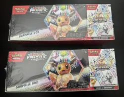 Pokemon Prismatic Evolutions Surprise Box + Booster Bundle Sams Club Sealed (2) - Image 1
