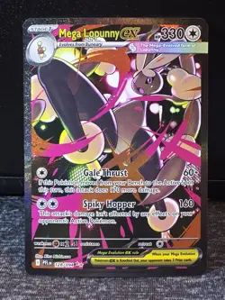 Mega Lopunny EX 128/094: Phantasmal Flames Holo Ultra Rare Pokemon Card - Image 1