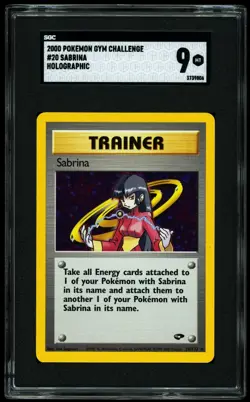 Sabrina 2000 Pokemon Gym Challenge Holographic Foil Rare 20/132 SGC 9 MINT - Image 1