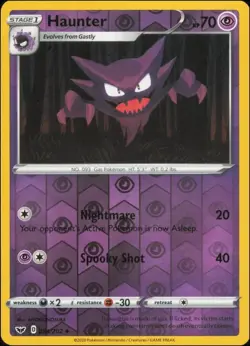 Haunter 084/202 Reverse Holo Sword & Shield Base Set Pokemon TCG NM - Image 1