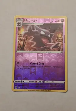 Pokemon Haunter 065/196 Lost Origin Reverse Holo Foil Rare Near Mint or better - Image 1