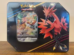 Pokemon TCG: Crown Zenith Tin Galarian Zapdos Sword & Shield - Factory Sealed - Image 1