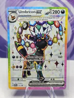 Pokemon Umbreon ex SVP176 Sv: Scarlet & Violet Promo Full Art Holo Promo TCG - Image 1