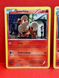 Pokemon Tcg Growlithe 10/99 & Arcanine 13/99 Next Destinies Non Holo - Image 2