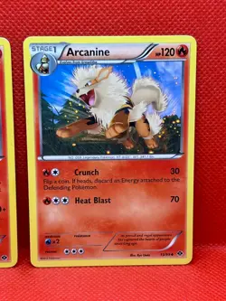 Pokemon Tcg Growlithe 10/99 & Arcanine 13/99 Next Destinies Non Holo - Image 3
