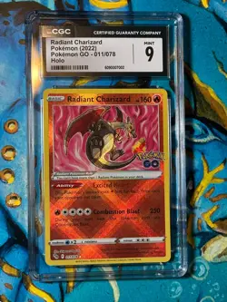 Pokemon Radiant Pokemon Go Holo Charizard Blastoise Venusaur PSA CGC 9 Set TRIO - Image 2