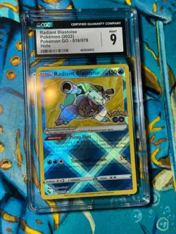 Pokemon Radiant Pokemon Go Holo Charizard Blastoise Venusaur PSA CGC 9 Set TRIO - Image 3
