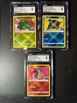 Pokemon Radiant Pokemon Go Holo Charizard Blastoise Venusaur PSA CGC 9 Set TRIO - Image 5