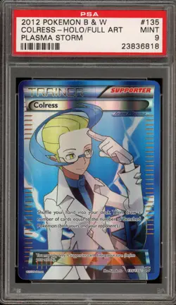 Pokemon Colress Plasma Storm Full Art #135 PSA 9 Mint - Image 1