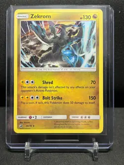 Zekrom 46/70 Holo Rare Pokemon 2018 Dragon Majesty LP - Image 1