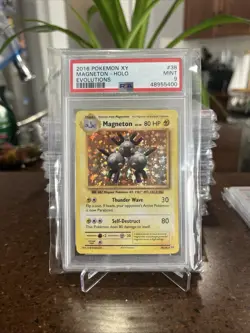2016 PSA 9 MAGNETON POKEMON XY EVOLUTIONS HOLO CLASSIC ART **BEAUTIFUL SURFACE** - Image 1