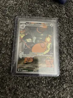 Pokemon TCG Team Rocket's Raticate 202/182 IR Sv10: Destined Rivals Near Mint - Image 3
