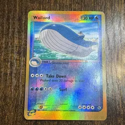 Vintage Pokemon Card Wailord 14/109 EX Ruby & Sapphire Reverse Holo - Image 1