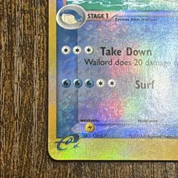 Vintage Pokemon Card Wailord 14/109 EX Ruby & Sapphire Reverse Holo - Image 5
