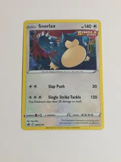 Snorlax SWSH119 HOLO RARE Pokemon Black Star Promo NM 2021 Card TCG - Image 2