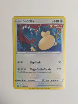 Snorlax SWSH119 HOLO RARE Pokemon Black Star Promo NM 2021 Card TCG - Image 3