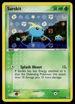 Pokemon Card - Surskit Hidden Legends 76/101 Common Reverse Holo - Image 1