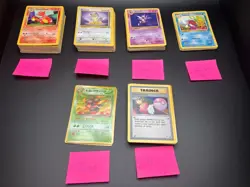 Lot Of 158 Vintage Pokemon Cards Non-Holos Base Set, Fossil, Jungle, and More - Image 2