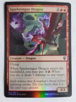 Sparktongue Dragon #202 Commander Legends Foil Magic the Gathering - Image 1