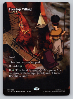 Treetop Village Borderless - MTG Avatar: The Last Airbender TLA - Image 1