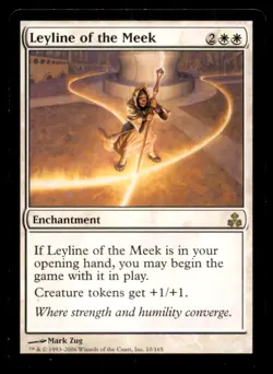 MTG Leyline of the Meek LP Light Play Guildpact [4352] - Image 1