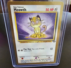 Pokemon TCG Meowth Gold Border Promo 56/64 Jungle Set (Good Condition/LP) - Image 2