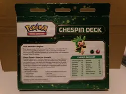 Pokemon TCG Pokemon Kalos Starter Chespin Deck Complete Open Box and Pack - Image 2