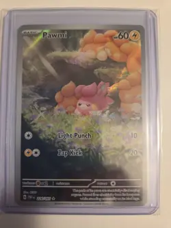 Pokemon TCG Paldean Fates Pawmi Shiny Illustration Rare NM 226/091 - Image 1