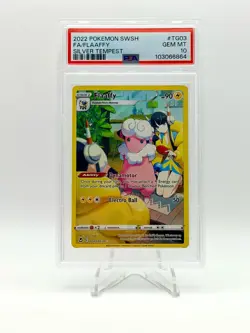 2022 POKEMON SILVER TEMPEST FULL ART FA TRAINER GALLERY FLAAFFY TG03/TG30 PSA 10 - Image 1