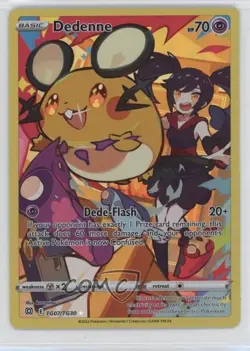Full Art - Dedenne Pokemon Sword & Shield Brilliant Stars Trainer Gallery #TG07 - Image 1