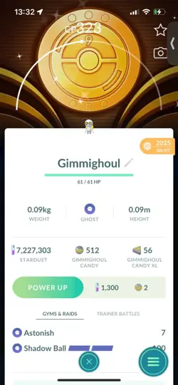 Pokemon Go Shiny Gimmighoul ( Background) - Image 1