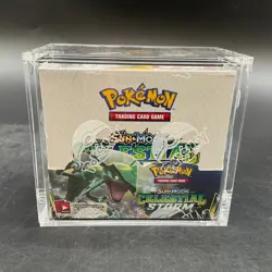 Pokemon TCG Sun & Moon Celestial Storm Booster Box SEALED w/Acrylic - Image 1