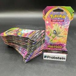 Lot of (16) Pokemon TCG Sword & Shield Vivid Voltage Sleeved Booster Packs - Image 1