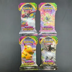 Lot of (16) Pokemon TCG Sword & Shield Vivid Voltage Sleeved Booster Packs - Image 2