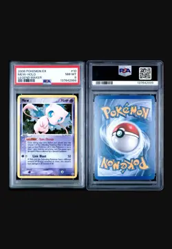 Mew 10/92 Pokemon EX Legend Maker Holo PSA 8 NM-M VERY CLEAN - Image 3