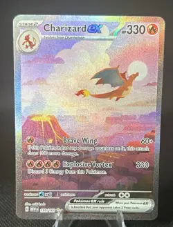 Pokemon TCG Charizard EX 199/165 Scarlet & Violet 151 Special Illustration Rare - Image 1