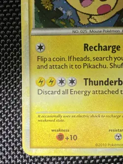 Pikachu HGSS03 Holo Bleed Swirl Pokemon TCG: 2010 HGSS Black Star Promo MP/LP - Image 3