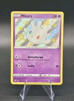 Milcery SV057/SV122 Shiny Vault Holo Pokemon TCG 2021 Shining Fates Shiny Rare - Image 2
