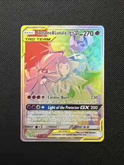 Pokemon TCG Solgaleo & Lunala Tag Team GX Cosmic Eclipse 254/236 Holo Secret NM - Image 1