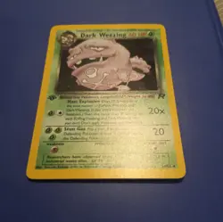 POKEMON TEAM ROCKET SET HOLOGRAPHIC FIRST EDITION DARK WEEZING - Image 4