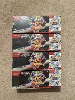 Sams Club Pokemon Prismatic Evolutions Surprise Boxes & Booster Bundle Lot of 4 - Image 1