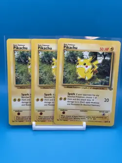 PACK FRESH 1999 POKEMON JUNGLE PIKACHU NON-HOLO - Image 1