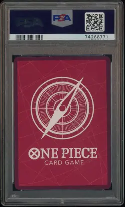 2022 One Piece OP01 EN Alternate Art Pre-Errata Alpha #002 Trafalgar Law PSA 10 - Image 3