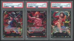 2025 One Piece 3rd Anv 3 Brthrs Winner Sabo Luffy Ace Sequential Set (3) PSA 10 - Image 1