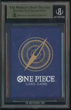 2025 One Piece The Azure Sea's Seven OP09051 Buggy Gold 3rd Anniversary BGS 10 - Image 3