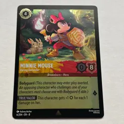 Minnie Mouse 6/204 Disney Lorcana Reign of Jafar Rare Cold Foil Card NM - Image 1