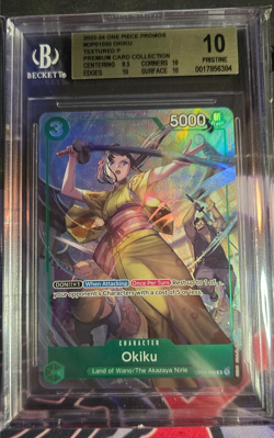 BGS 10 One Piece OP01-035 R Okiku Bandai Card Games FEST 23-24 english - Image 1