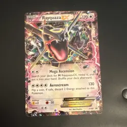 Pokemon Rayquaza EX Promo Holo Basic XY Set Card XY69 English TCG - Image 1